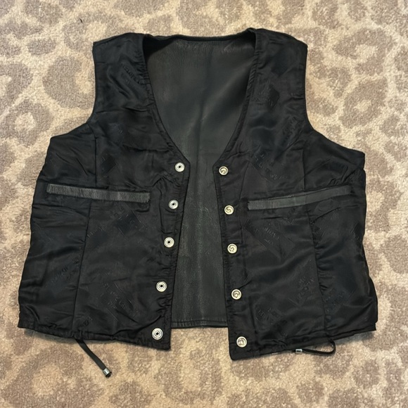 Antelope Creek Black Leather Motorcycle Vest - Picture 8 of 8
